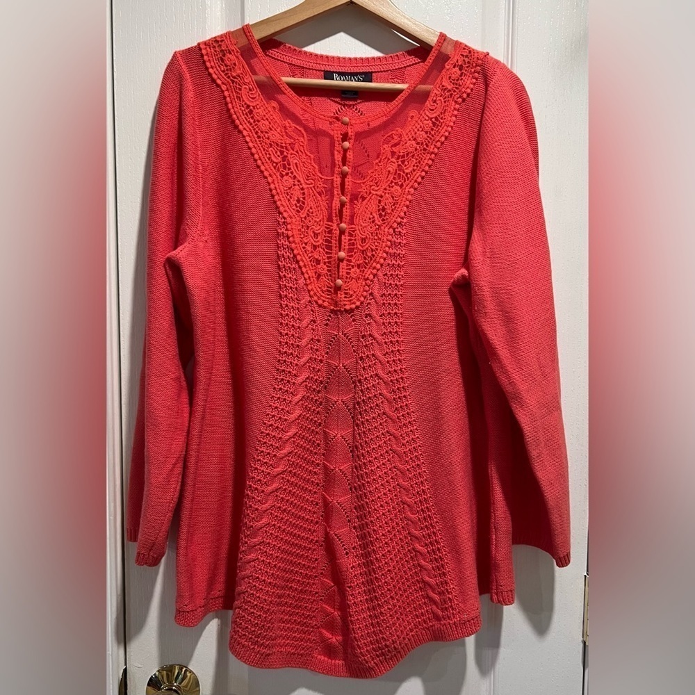 Roamans 14/16 cotton blend sweater.